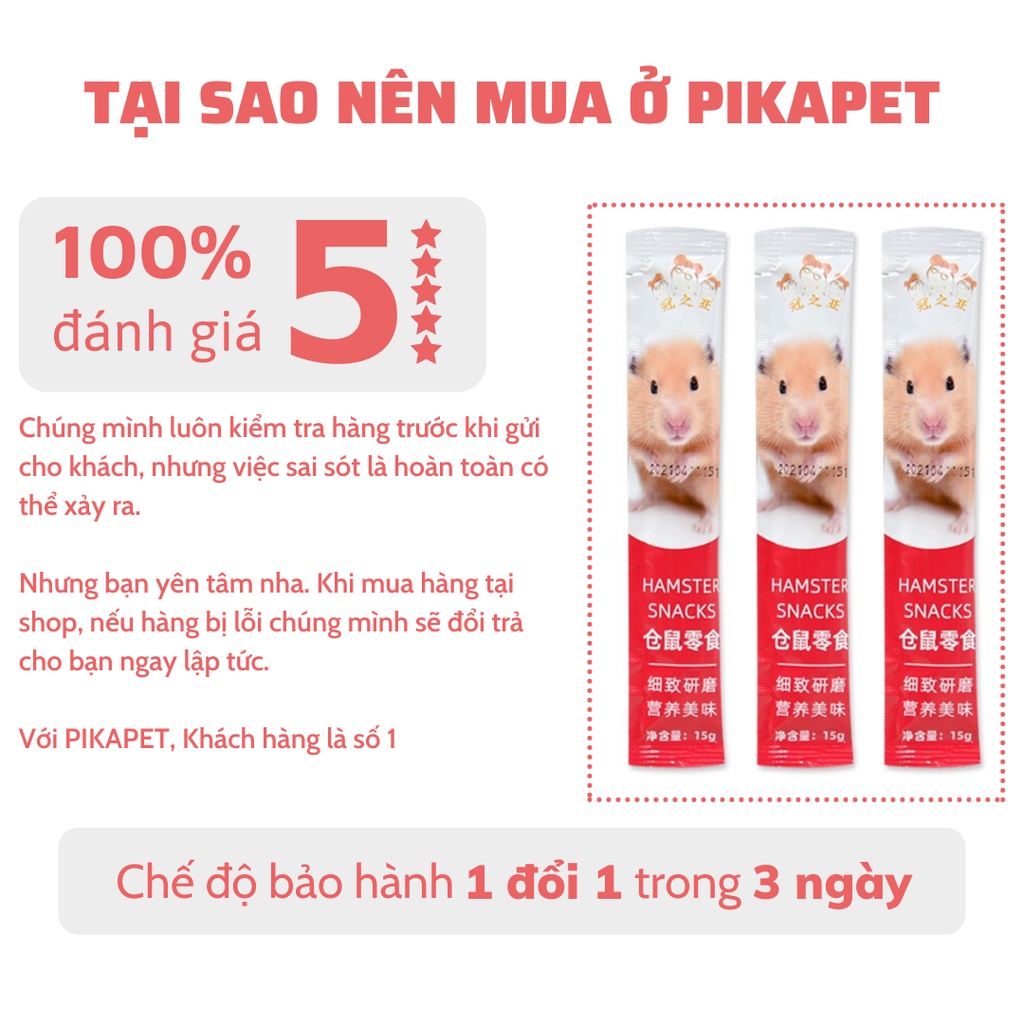 Thức ăn cho hamster, thanh dinh dưỡng PIKAPET bồi bổ cho hamster