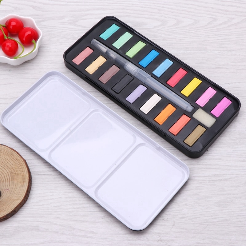 Bộ cọ vẽ tranh nước 12/18/24 màu tiện dụng
