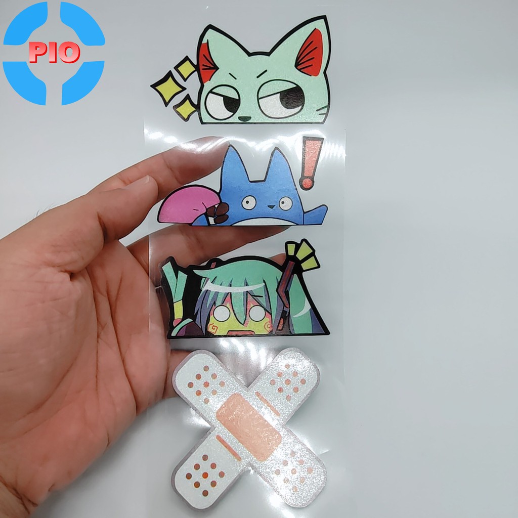 Bộ Tem Sticker Phản Quang Cao Cấp Dán Xe Máy, Ô Tô, Mũ Bảo Hiểm, Chống Thấm Nước, Chống Bay Màu