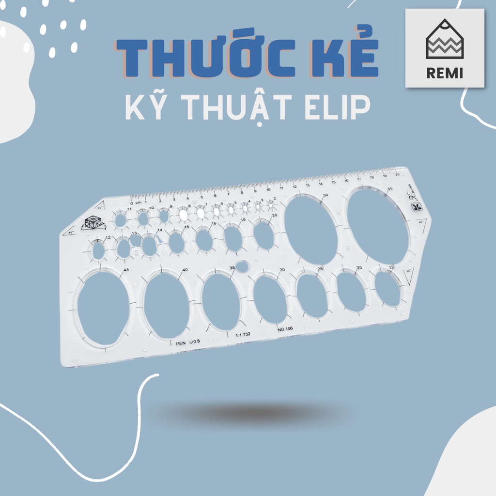 Thước elip - Thước vẽ kỹ thuật