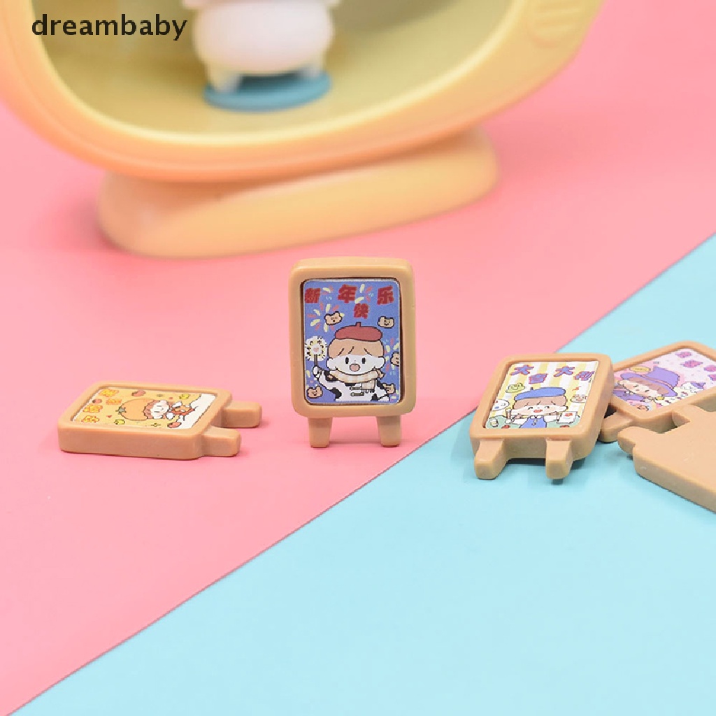 Mô hình bảng hiệu thu nhỏ trang trí nhà búp bê tỉ lệ 1/2 bằng nhựa resin