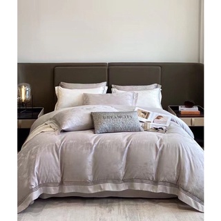 Set Bộ Vỏ Chăn Ga Gối Phi Lụa Viền Ren (shinbedding)