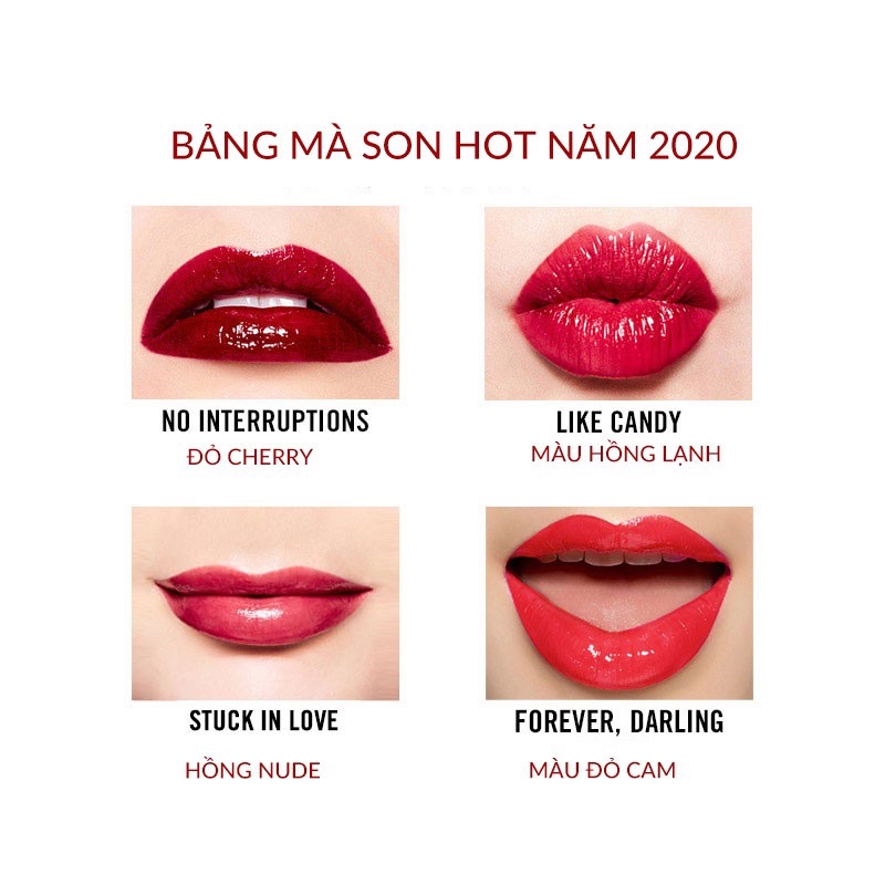 MAC - Versicolour Varnish Cream Lip Stain “Forever, Darling” | son kem tint màu đỏ cam