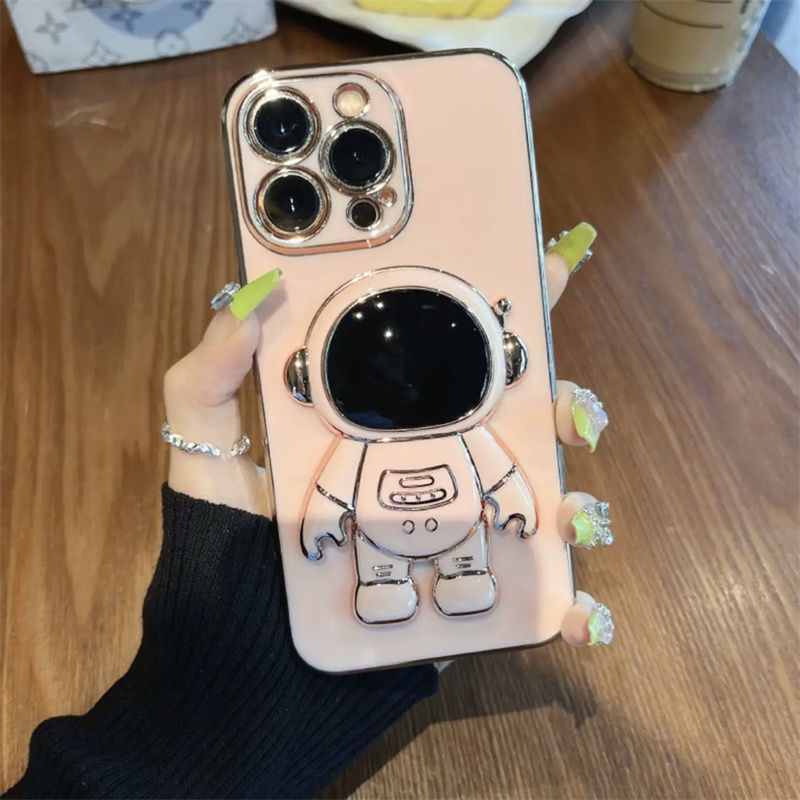 Ốp Điện Thoại Mềm Mạ Điện Kèm Giá Đỡ Cho iphone 12 13 11 Pro Max X Xs Max Xr YHYS1
