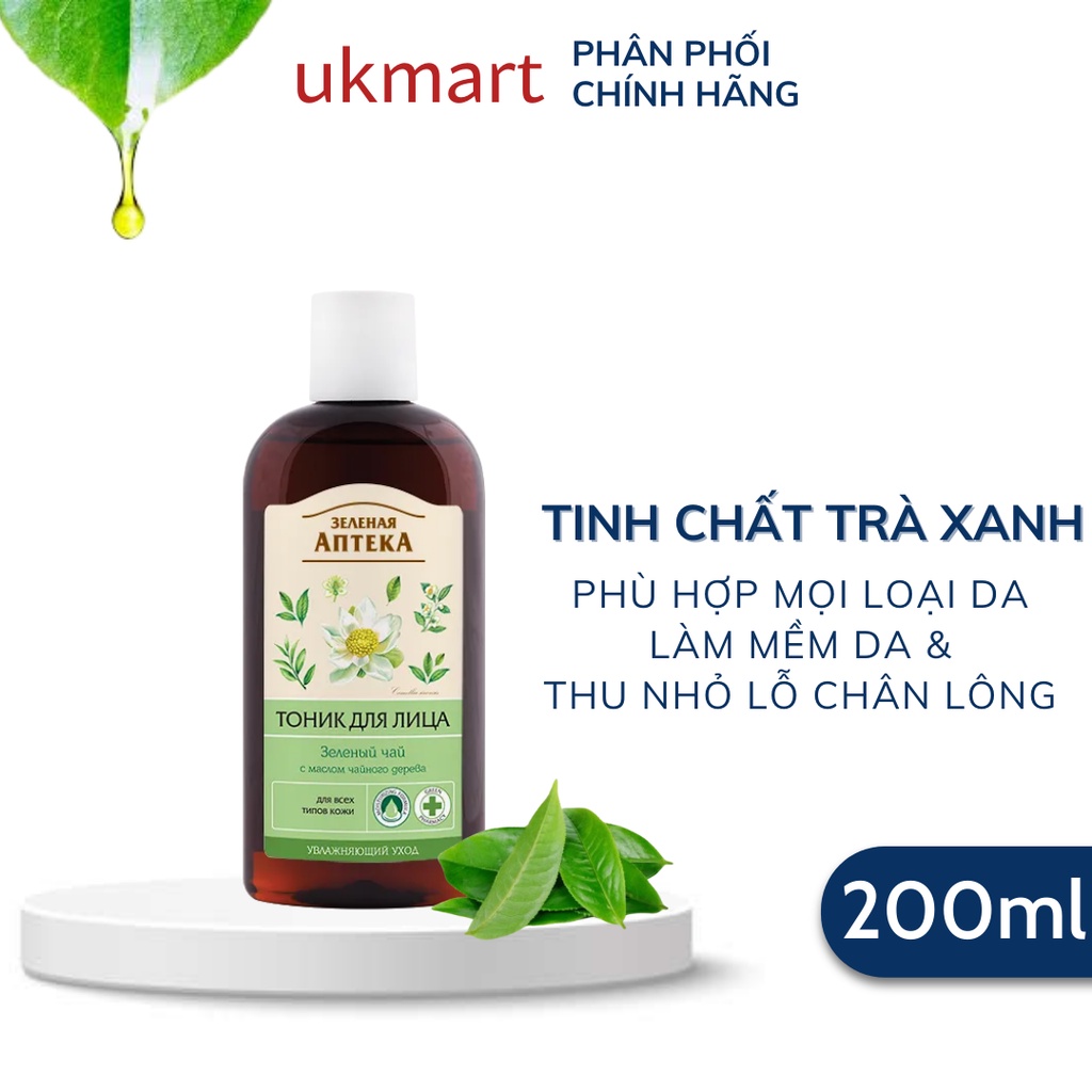 Nước Hoa Hồng Green Pharmacy Apteka Toner Anteka Hoa Hồng & Hạnh nhân 200ml