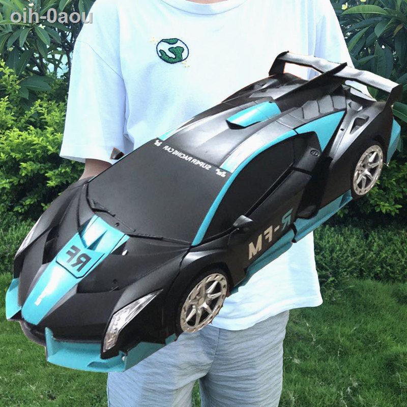 Biến dạng điều khiển từ xa quá khổ Xe hình cảm ứng Robot Đồ chơi dành cho cậu bé sạc điện trẻ em, hơi chống rơ