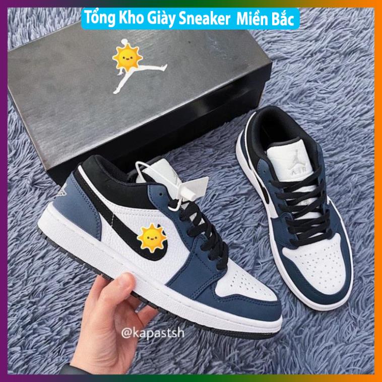 Giày thể thao Jordan NAVY Xanh Than Cổ Cao Cổ Thấp Nam Nữ cực chất dễ phối đồ FullBox -1_yhg