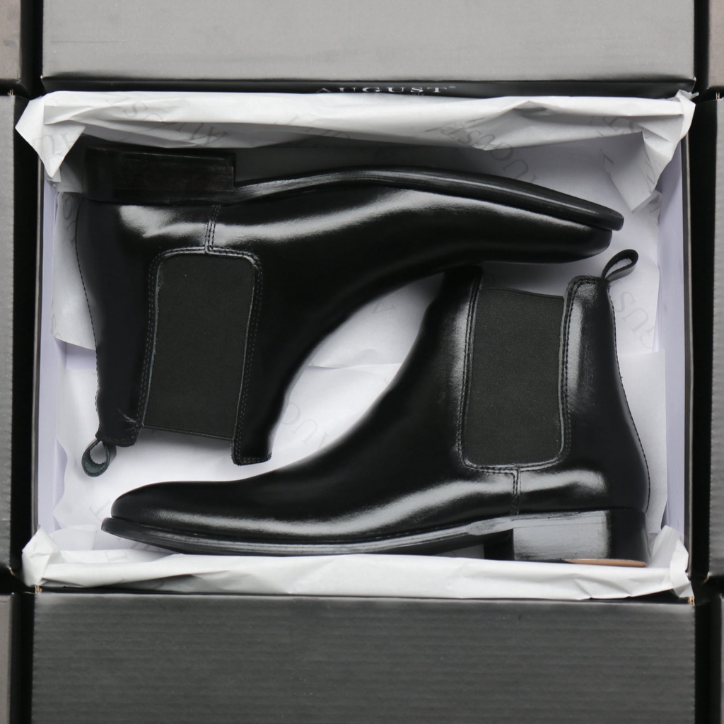 [ĐƯỢC KIỂM HÀNG] Giày thời trang nam Chelsea Boots chất liệu da bò nguyên tấm đế cao su đúc nhiệt độn 3.5cm | BigBuy360 - bigbuy360.vn