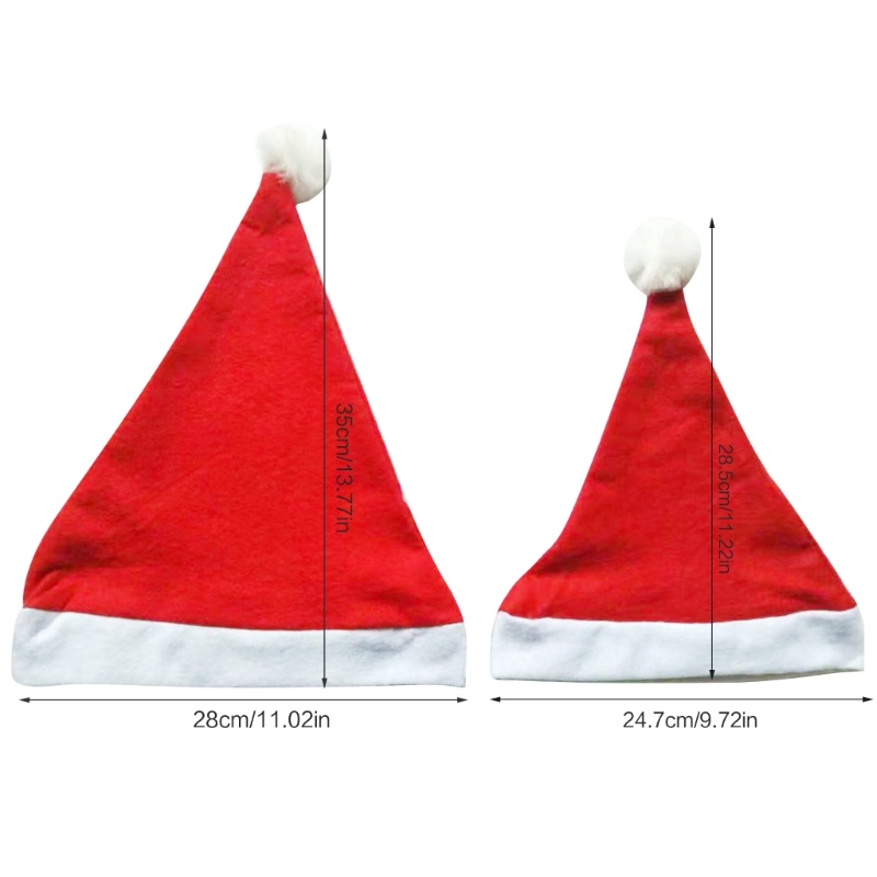 Mũ Ông Già Noel Bằng Vải Bông Mềm Mại Vui Nhộn Trang Trí Tiệc Giáng Sinh