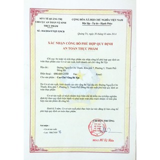 Cao chè vằng Bé Xịn