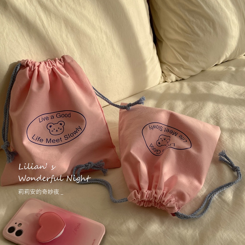 Mocha Túi Đựng Mỹ Phẩm Sức Chứa Lớn Phong Cách Hàn Quốc