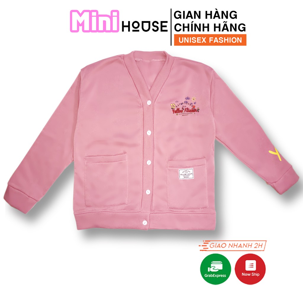 Áo khoác cardigan nữ ZAMAC dáng bomber Yellow Flicker phong cách Ulzzang Unisex - ZA0012 | BigBuy360 - bigbuy360.vn