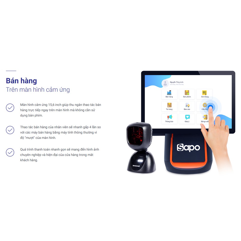 Máy bán hàng để bàn hai màn hình sapo-S2 | BigBuy360 - bigbuy360.vn