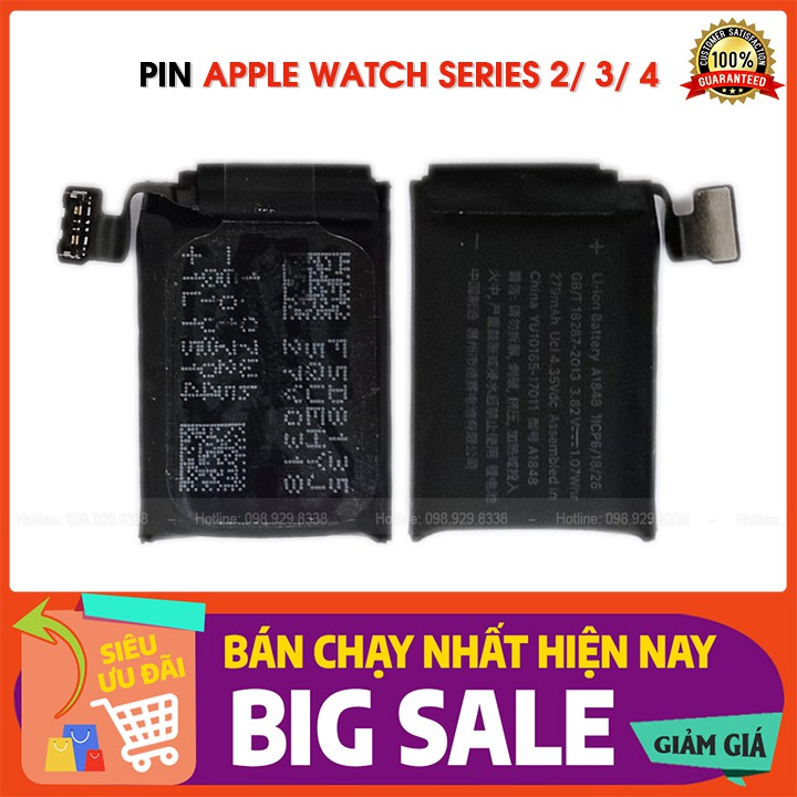 Pin Apple Watch S1 S2 S3 S4 ✅ Pin thay thế cho Apple Smartwatch iWatch Series1 2/ 3/ 4 (loại 38mm, 42mm, 44mm, LTE, GPS)