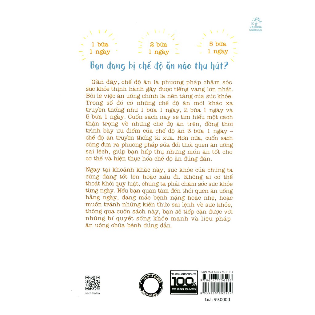 Sách - 1 2 3 5 bữa - ăn thế nào là tốt