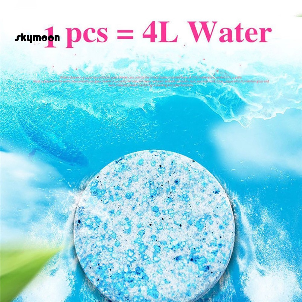 10Pcs Auto Car Windshield Glass Wash Cleaning Concentrated Effervescent Tablets