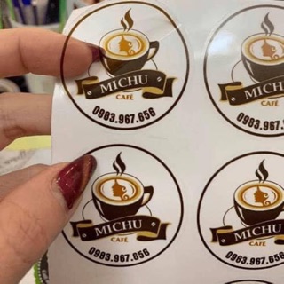 Tem nhãn decan trong suốt in theo yêu cầu