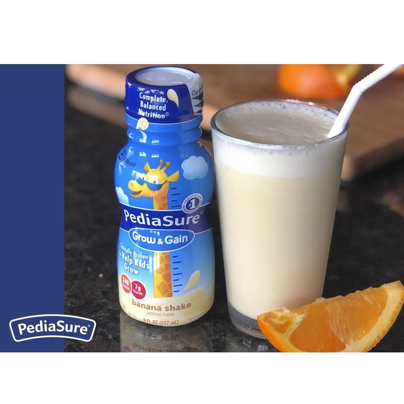 ❤ [Quận 3] [Date T2/2024] Thùng 24 chai sữa nước Pediasure Vani DHA Grow Gain 237ml Mỹ Vanilla Tăng cân nặng chiều cao