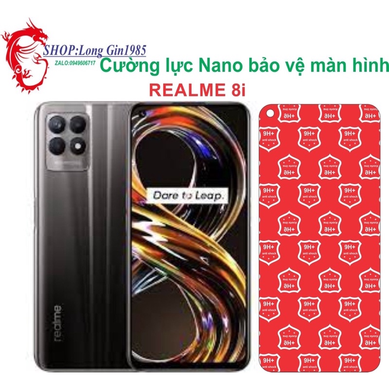 Realme 8i Cường lực Nano chống va đập chống trầy xước tốt