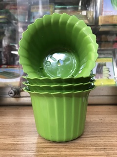 Chậu nhựa tròn xếp