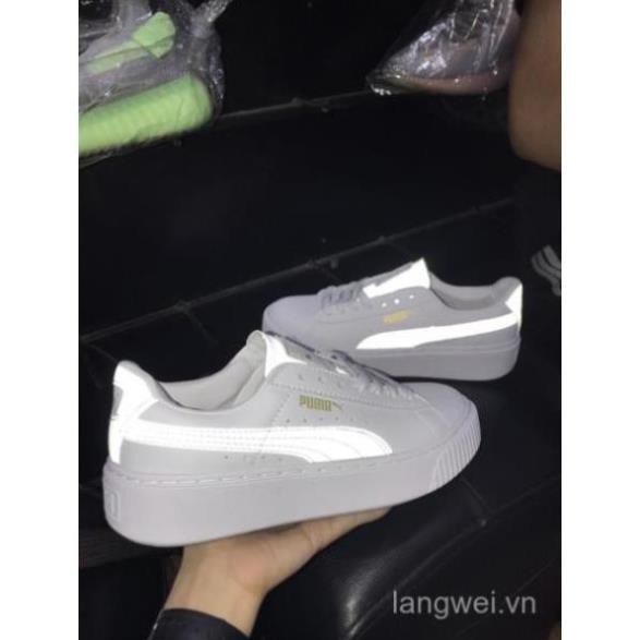 [Xả Kho] Giày pumas màu trắng phản quang hàng 1:1 hot 2021