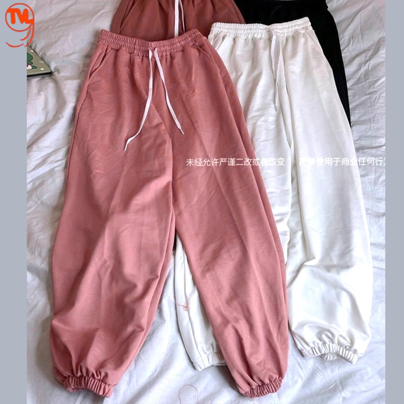 Quần Jogger Nữ TVL1999, quần dài nữ ống rộng kiểu dáng thể thao bo gấu chất liệu nỉ da cá cao cấp không phai xù