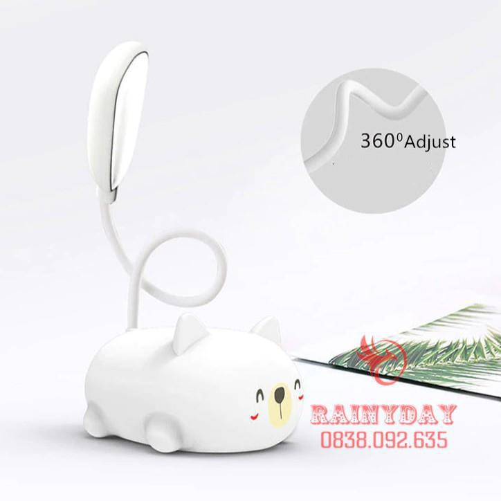 [Hàng loại 1] 10 mẫu - Đèn học để bàn mini hình thú siêu dễ thương, đèn led mini để bàn tích điện tiện lợi