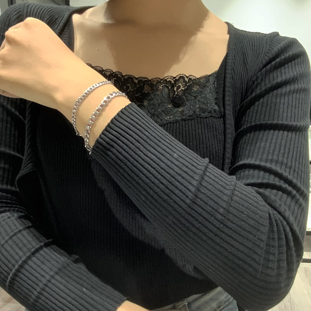 Vòng tay xích titan / chain 3mm-4mm bracelet