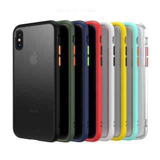 [ HOT MODEL ] Ốp lưng nhám viền màu iPhone 8 màu cập bến, bảo vệ, bo sát ôm khít viền máy. Có ảnh thật 100%.