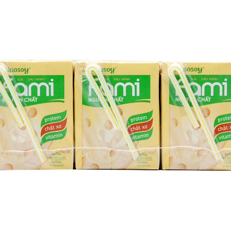 Lốc 6 hộp sữa đậu nành Fami nguyên chất 200ml