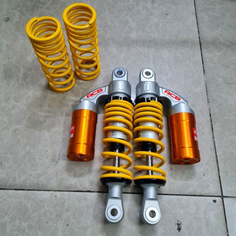 Phuộc nhún sau RCB bình dầu cho các xe Wave Dream Sirius Jupiter Cub chaly Ellegant Axelo Future...