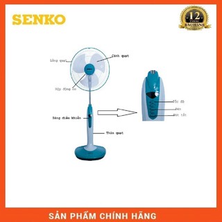 Quạt cây đứng SENKO DD868/DD1602 - Có đèn (màu giao ngẫu nhiên)