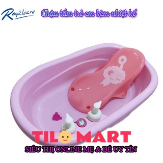 Chậu tắm trẻ em kèm nhiệt kế Royalcare