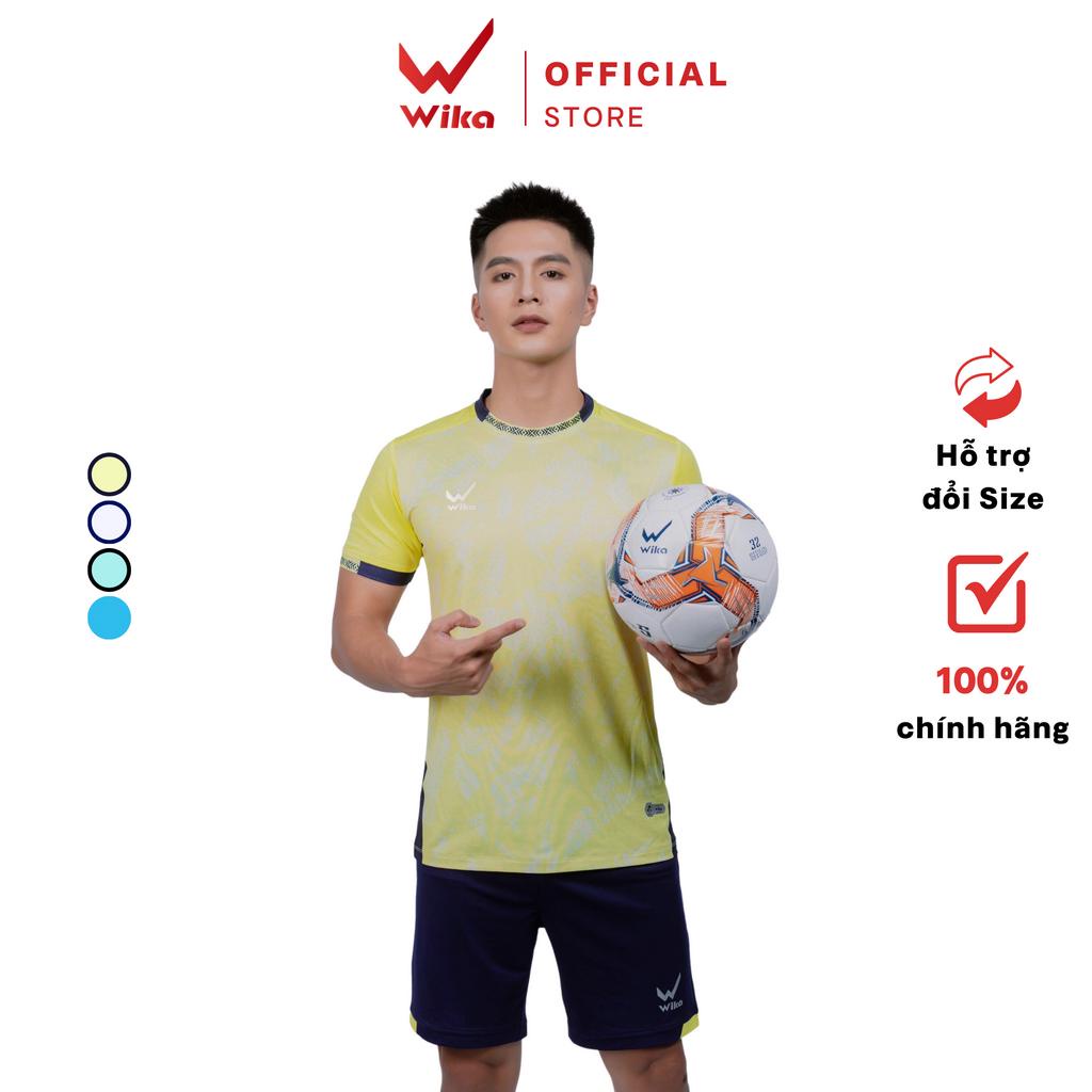 Bộ Quần Áo Đá Bóng Wika Kara Kết Cấu Vải Co Giãn 4 Chiều Mềm Mịn, Thoáng Thí Thấm Hút Tốt