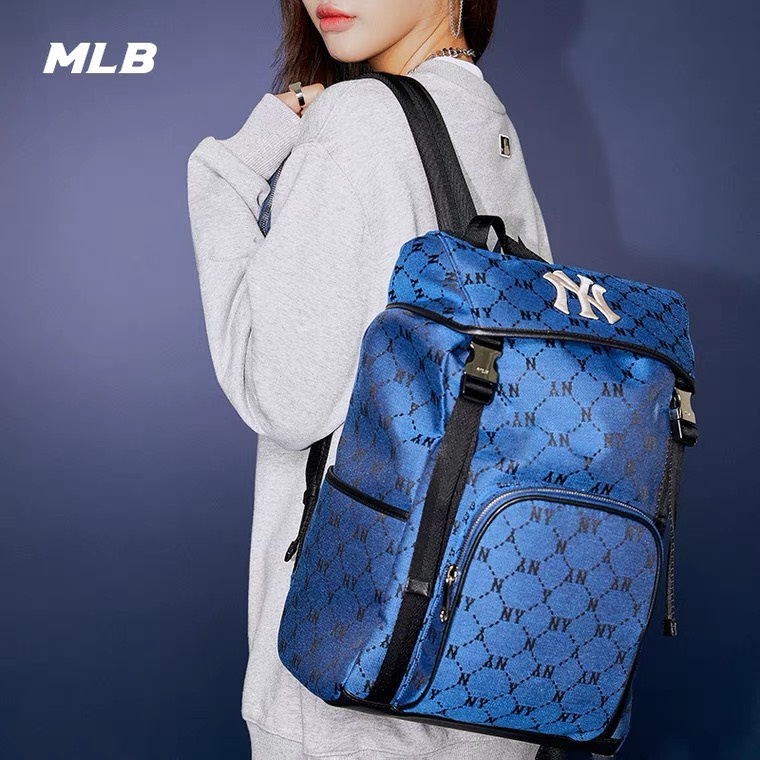 Balo Ny Hàn Quốc đi học nam nữ Monogram Jacquard New York Yankees