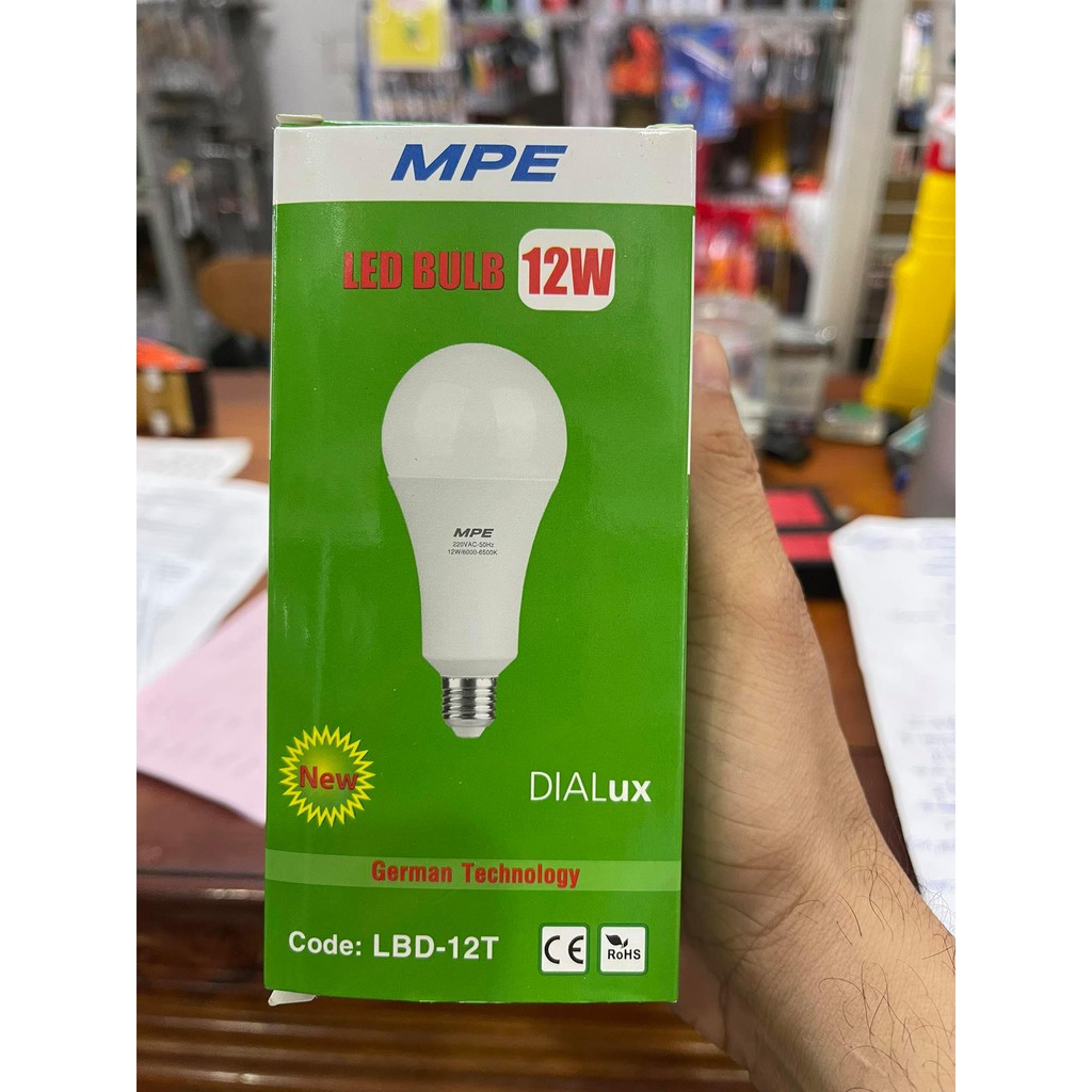 Bóng LED 12w MPE ( hàng bảo hành chính hãng )