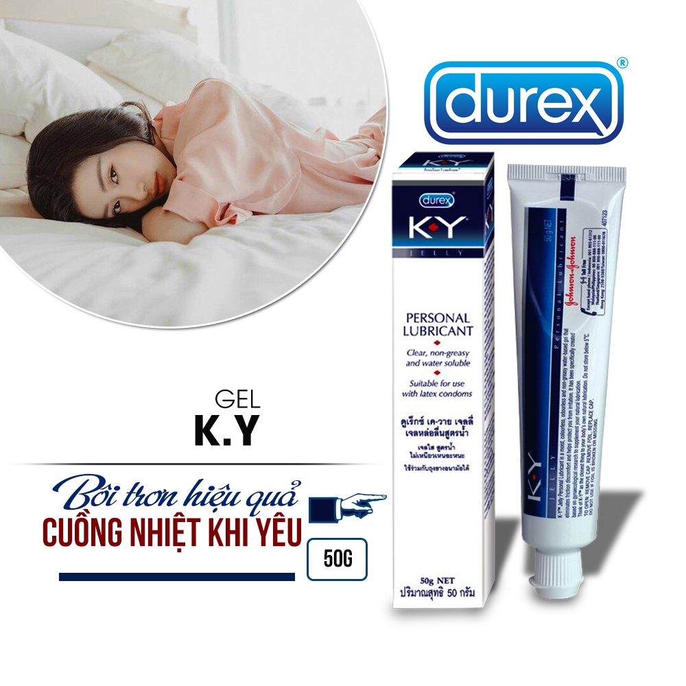 Combo 2 Gel Bôi Trơn Durex K.Y 50g - Gel Bôi Trơn Quan Hệ Giúp Tăng Khoái Cảm, Giữ Lửa Cuộc Yêu.