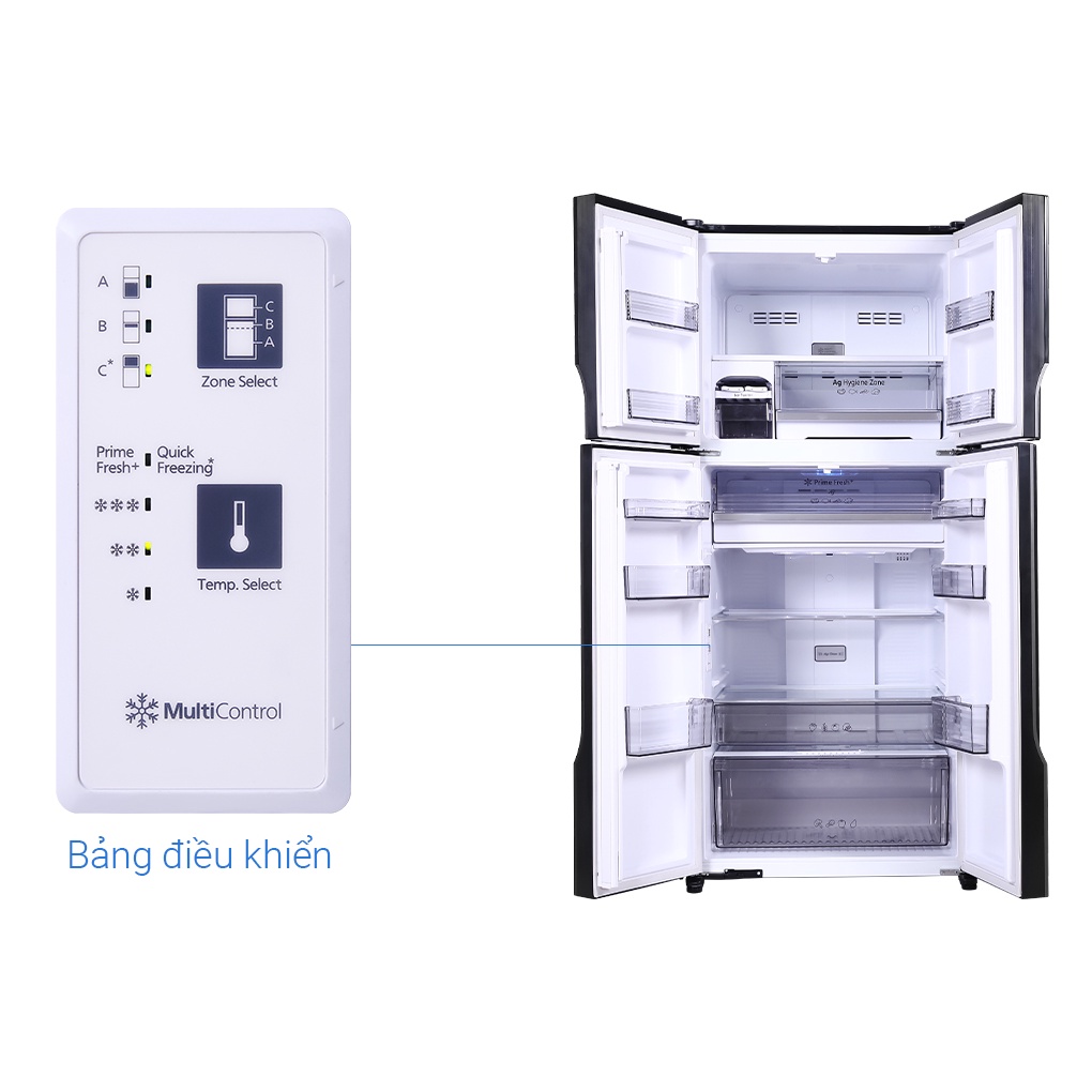 Tủ lạnh Panasonic Inverter 550 lít NR-DZ601VGKV - CHÍNH HÃNG