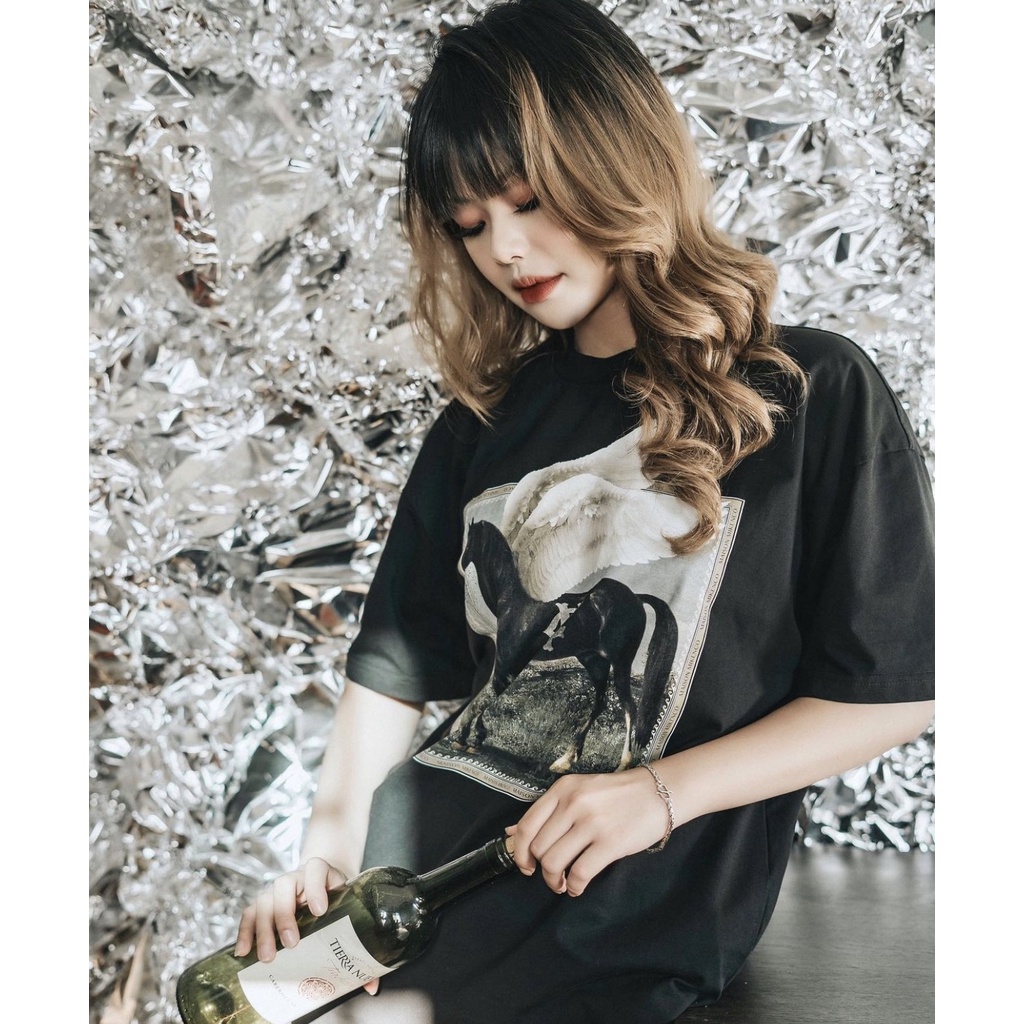 Áo thun tay lỡ Mikenco Pegasus , áo thun nam nữ unisex , Cocmer_vn