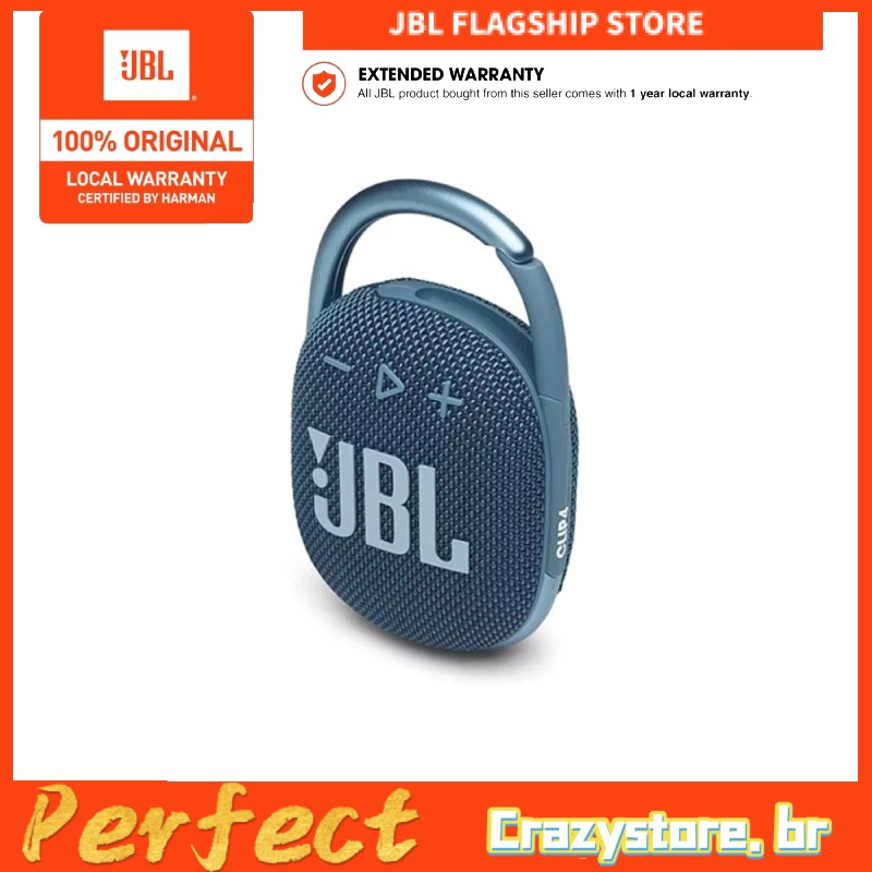 Loa Jbl Clip 3/4 không dây kết nối bluetooth 5.1 hiệu ứng âm trầm sâu phù hợp cho các hoạt động ngoài trời