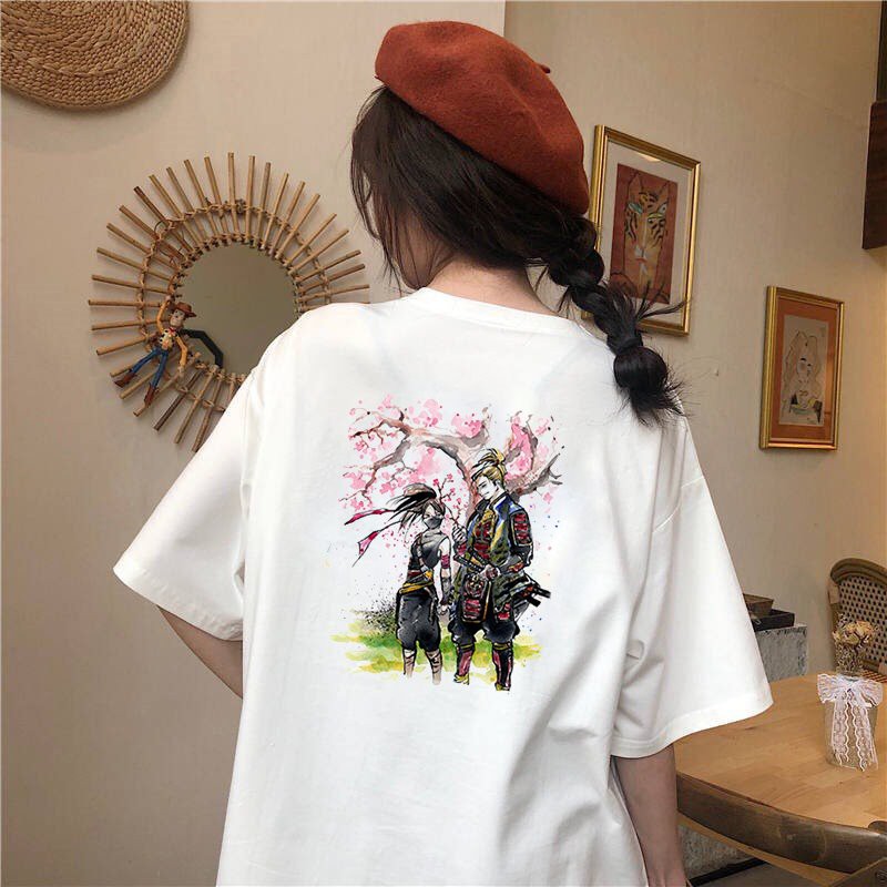 Áo thun tay lỡ nữ form rộng Samurai form rộng vải dày mịn 2020T1855