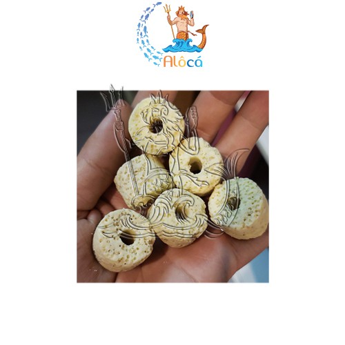 Bao 100g, 500g vật liệu lọc xử lý nước bể cá cảnh sứ viên trụ vàng