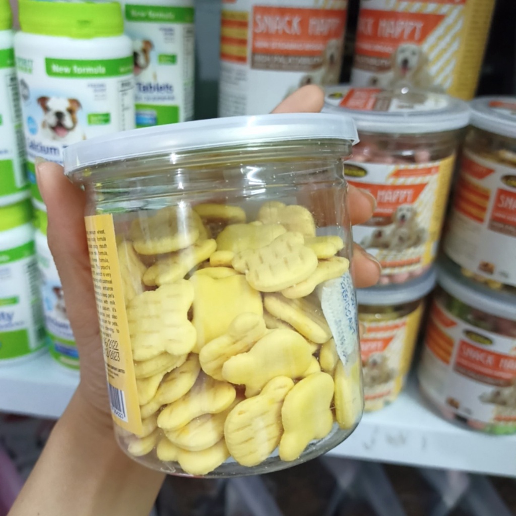 [Tăng Canxi] 2 Viên Bánh Thưởng Snack Happy Viên Dành Cho Chó Nhiều Vị Làm Sạch Răng Miệng Thơm - Bobo Pet Shop Hà Nội