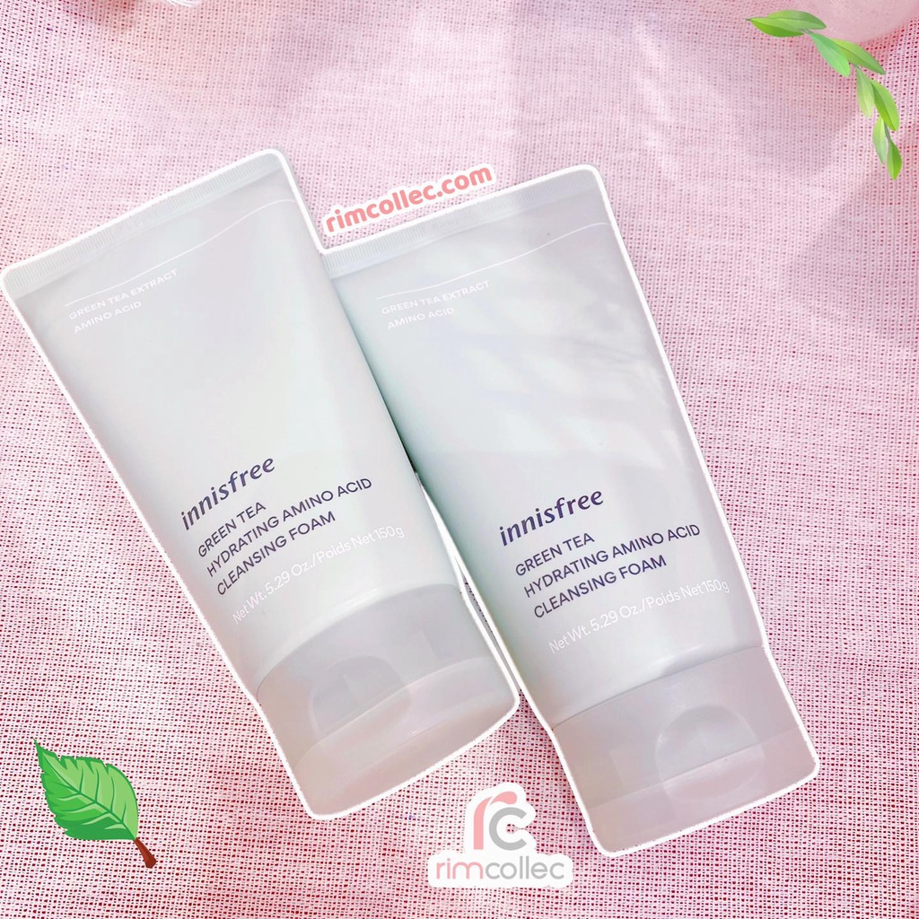 Sữa Rửa Mặt Trà Xanh Sạch Sâu Da Innisfree Green Tea Hydrating Amino Acid Cleansing Foam 150g