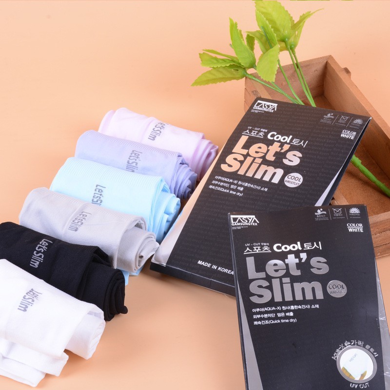 (Full Box) Găng Tay Chống Nắng Xỏ Ngón Let's Slim Nam Nữ Chất Vải Dày Dặn Mềm Mịn Co Dãn Đa Chiều Cao Cấp Chống Tia UV