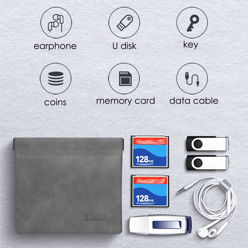 Túi đựng tai nghe/thẻ nhớ/USB/chìa khóa/thẻ nhớ nhiều màu sắc cho nam và nữ