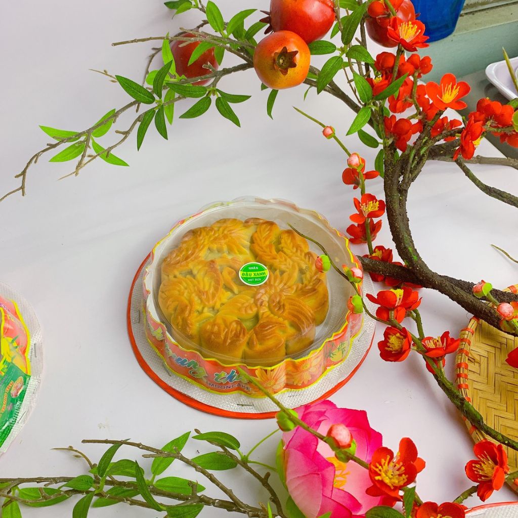 Bánh trung thu rồng phượng 500g bánh nướng bánh dẻo các nhân vị Đậu xanh/Cốm/Khoai môn/Trà xanh/Đậu đỏ Vinabisca