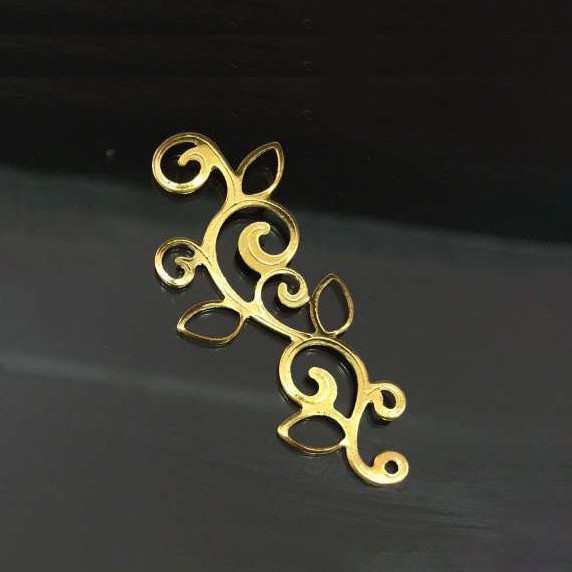 [Nguyên liệu làm trâm] 5 phiên họa tiết 19*39mm