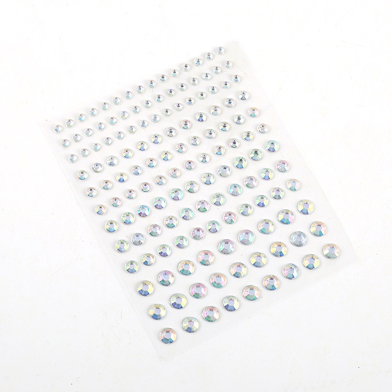 Miếng Dán Trang Trí Mặt / Mắt Đính Đá / Ngọc Trai Bằng acrylic Tiện Dụng