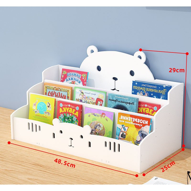 Kệ sách cho bé chất liệu không chì họa tiết chú gấu ngộ nghĩnh chất liệu không chì TXT-01 | BigBuy360 - bigbuy360.vn